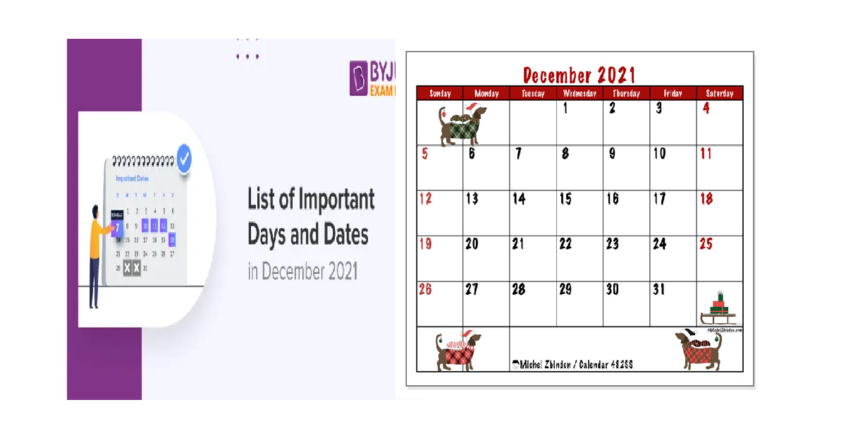 Important dates and days in December