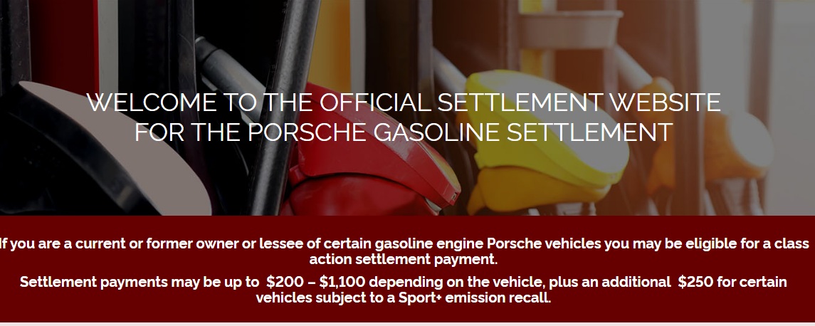 Porsche gasoline settlement email