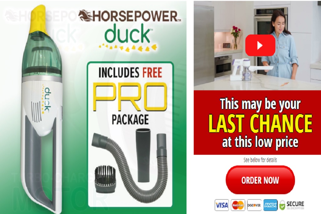 Duck compact vacuum cleaner