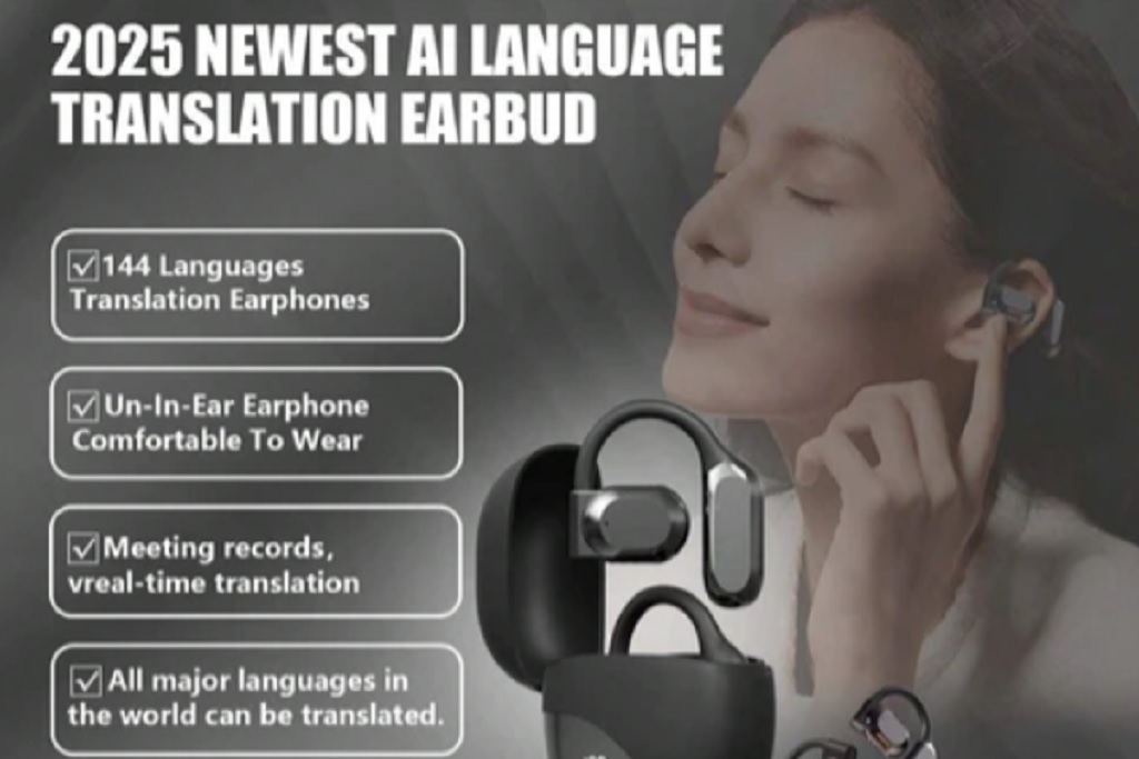 M62 Ai Translator Earbuds