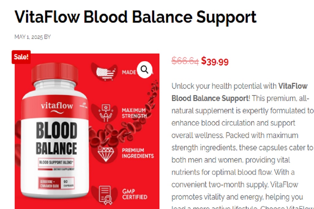 VitaFlow Blood Balance Support