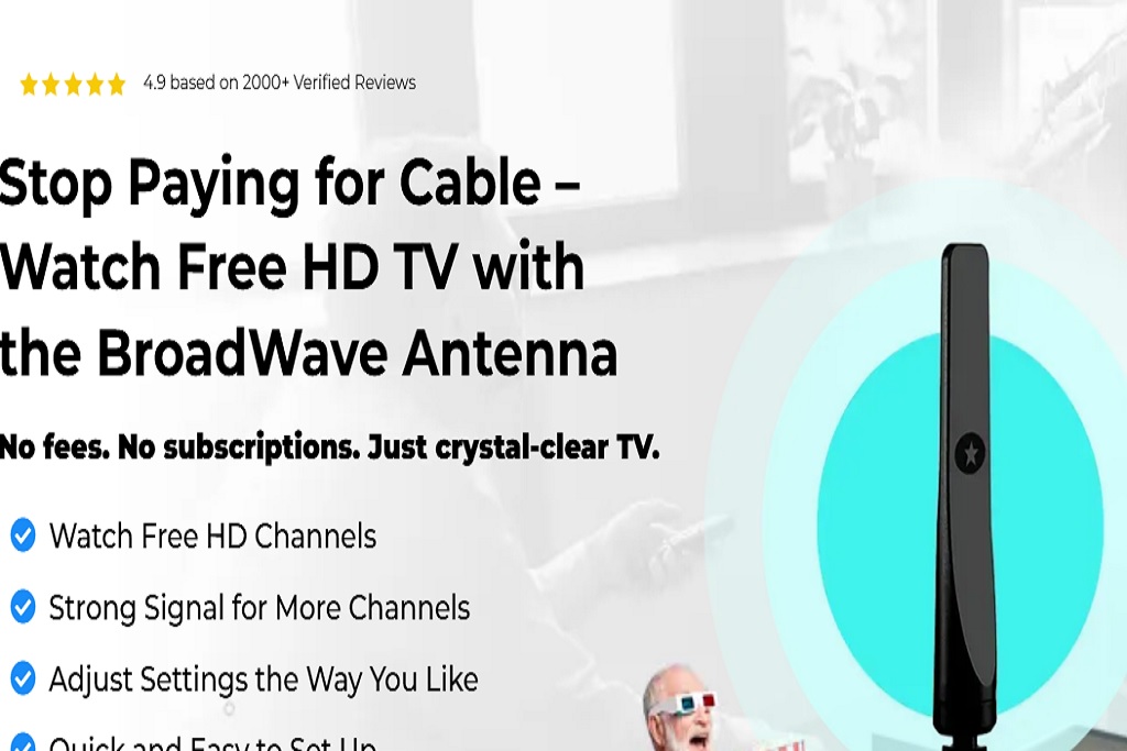Broadwave antena