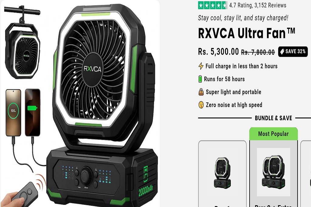 RXVCA Glideair Fan
