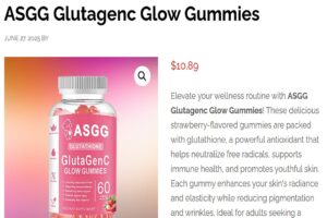 ASGG Glutagenc Glow Gummies