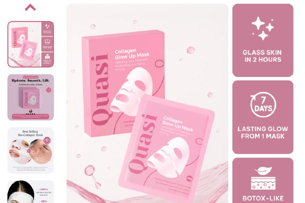 Quasi bio-collagen mask