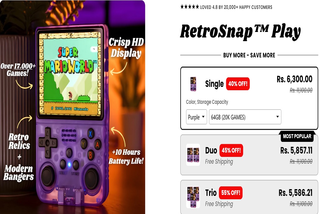 Retrosnap play