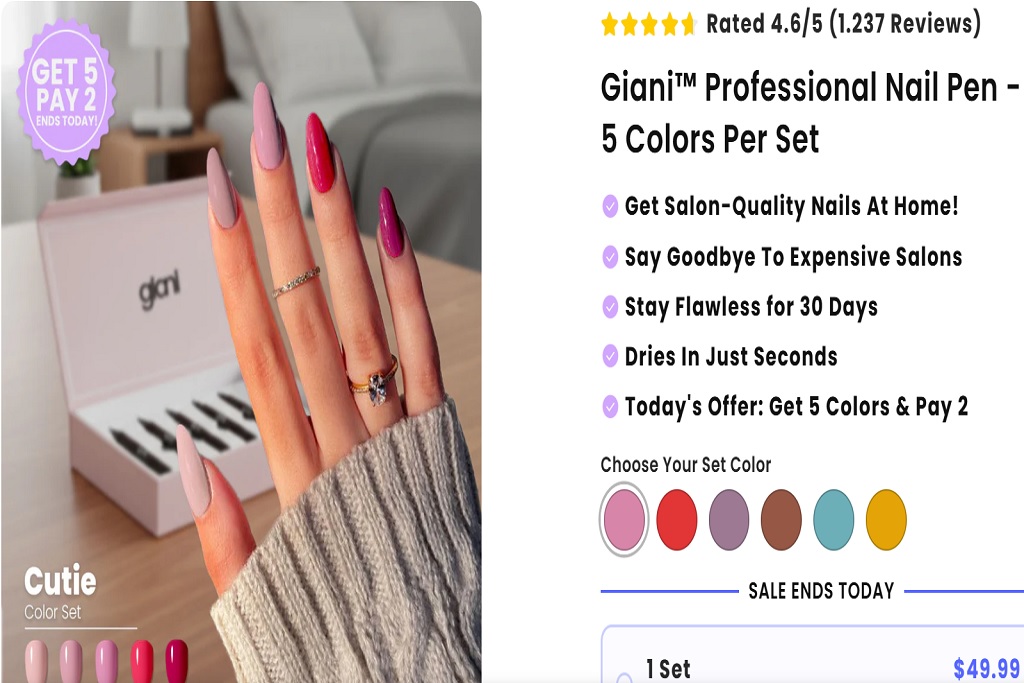 Giani Professional Nail Pen