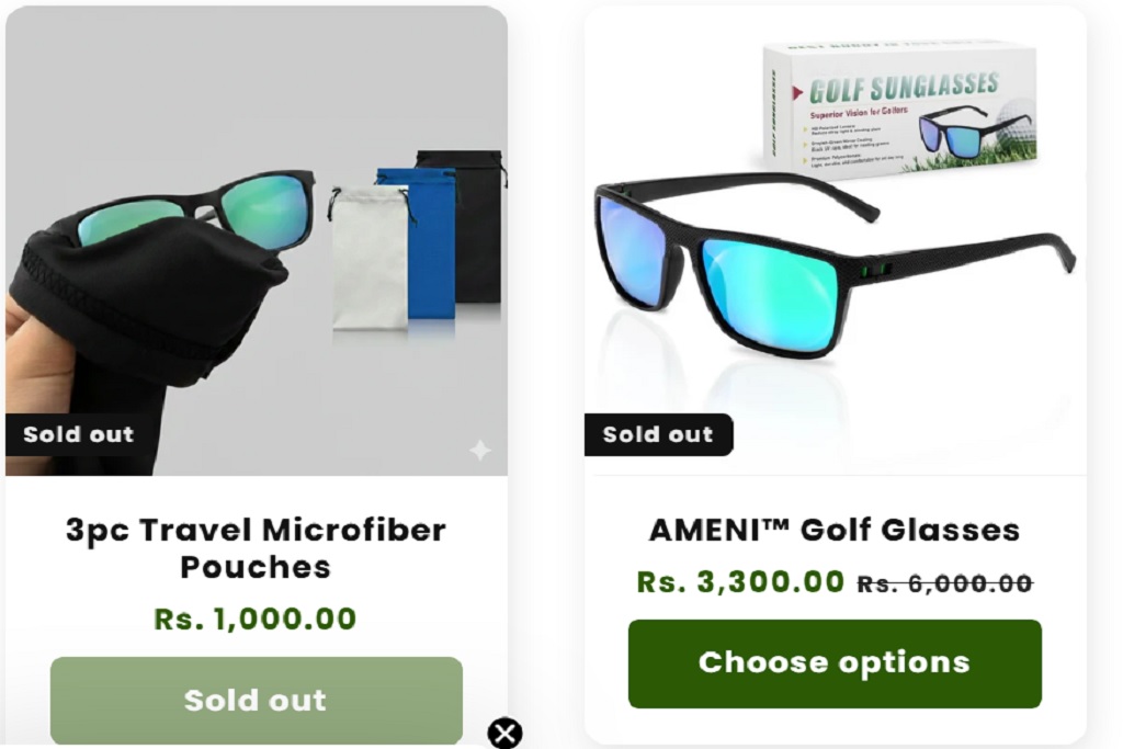 Ameni Golf Glasses