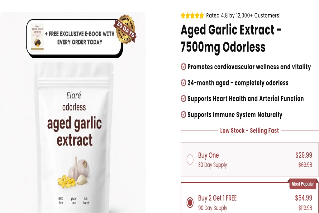 Elare Aged Garlic Extract