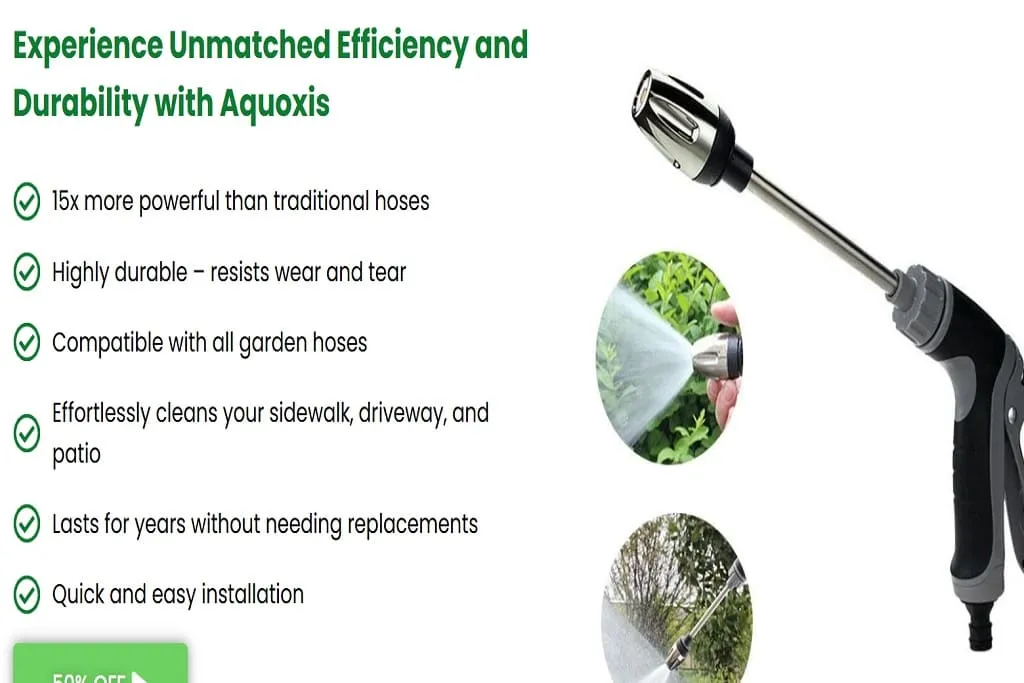 Aquoxis Pressure Washer review 2026 showing scam warning signs and online store investigation