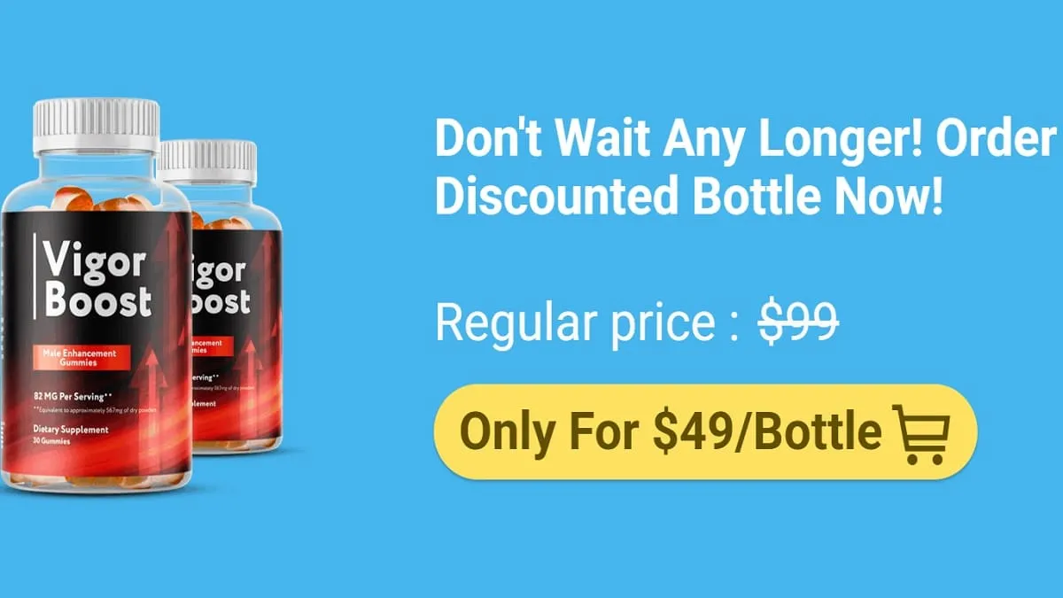 Vigor Boost supplement bottles displayed with promotional packaging on the official Vigor-boost website in 2026