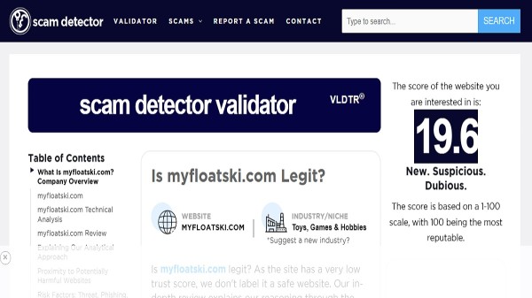AquaCruiser Store website homepage reviewed for scam or legit investigation in 2026
