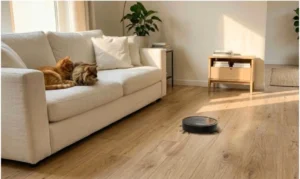 DustaPro Robot Vacuum review 2026 showing scam warning signs, trust score analysis, and website investigation.