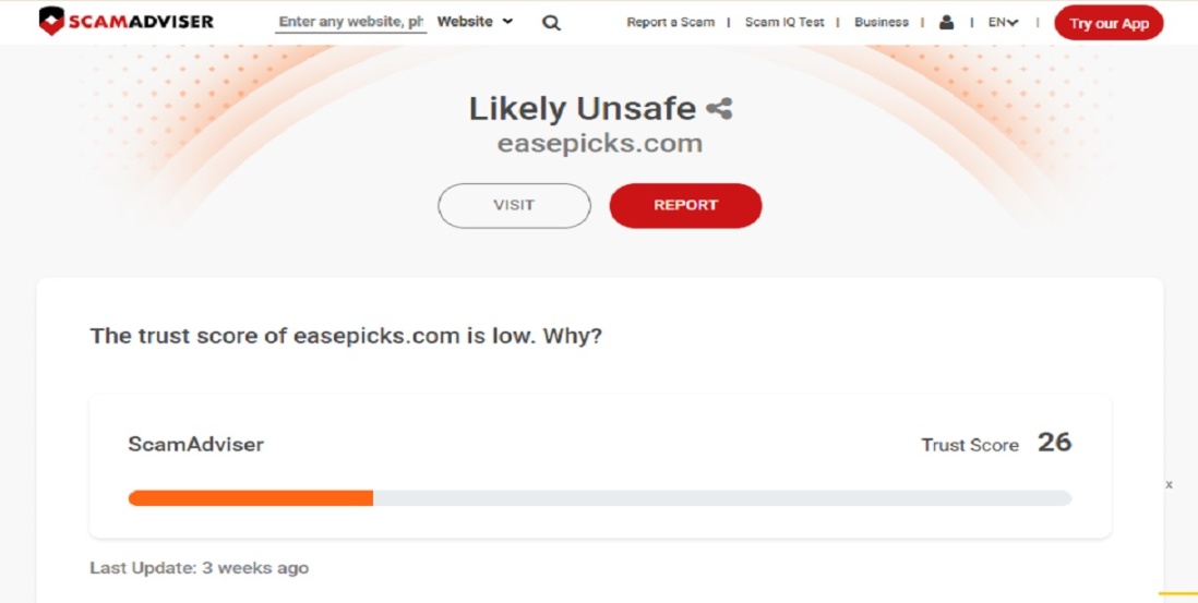 Easepicks Hair Brush Review 2025. (1) Easepicks review 2026 showing Easepicks Hair Brush and investigation into whether easepicks com is scam or legit