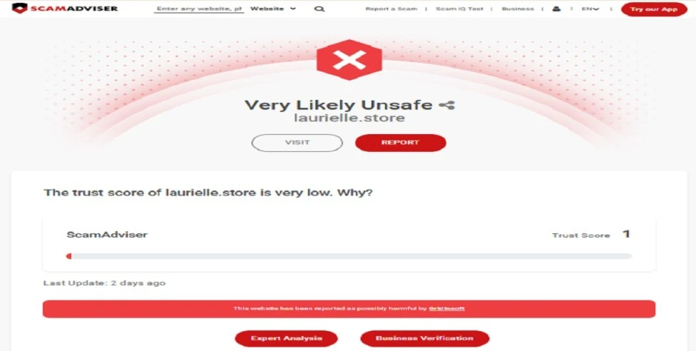 Laurielle Scam or Legit 2026? Complete Website Investigation Laurielle Glow Wand Pro featured on Laurielle store website reviewed in the Laurielle scam or legit 2026 investigation