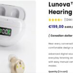Lunova Comfort Hearing Review – Smart Hearing Comfort Hearing Aids product packaging