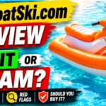 MyFloatSki inflatable electric water scooter floating in a swimming pool during a MyFloatSki review scam or legit investigation