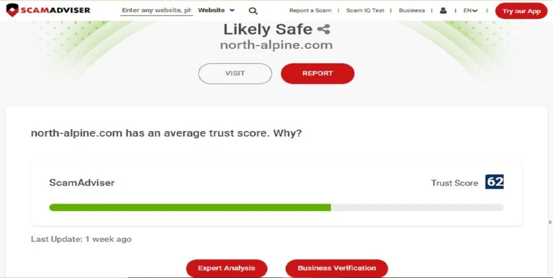 North Alpine Review 2026: Is North Alpine Scam or Legit? North Alpine review 2026 showing footwear and outdoor clothing products with investigation into whether north-alpine com is scam or legit
