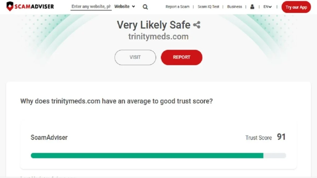 Trinity Meds review 2026 showing telehealth weight loss programs with Semaglutide and Tirzepatide analysis