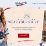 Wear To Support Veterans website homepage showing veteran-themed apparel and clothing products reviewed in 2026.