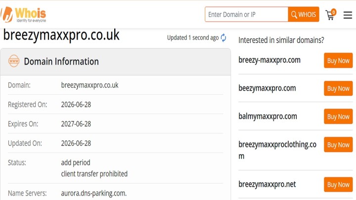 BreezyMaxx Pro scam or legit review showing warning signs of breezymaxxpro co uk