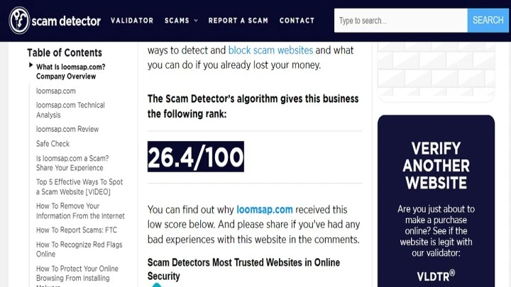 Loomsap com scam or legit review 2026 with online fashion shopping warning signs