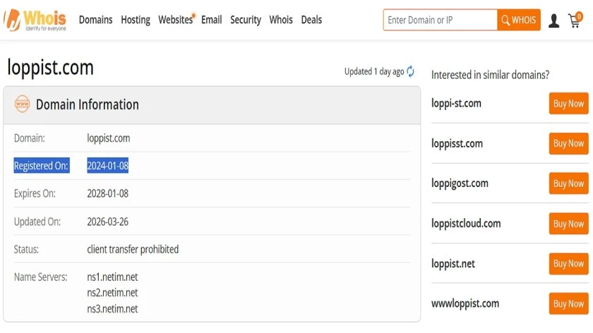 Loppist com Review 2026 featured image showing an online fashion store scam or legit check