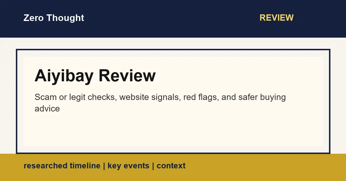 Featured image for Aiyibay Review with scam or legit review and buyer safety checks