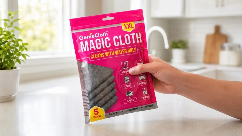 GenieCloth Review 2026 examining whether GenieCloth com is a scam or legitimate cleaning cloth store