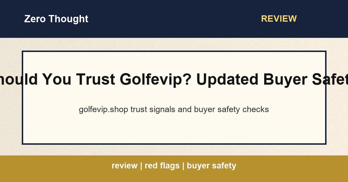 Featured image for Golfevip review covering golfevip.shop scam or legit checks