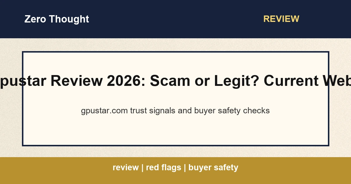 Featured image for Gpustar review covering gpustar.com scam or legit checks
