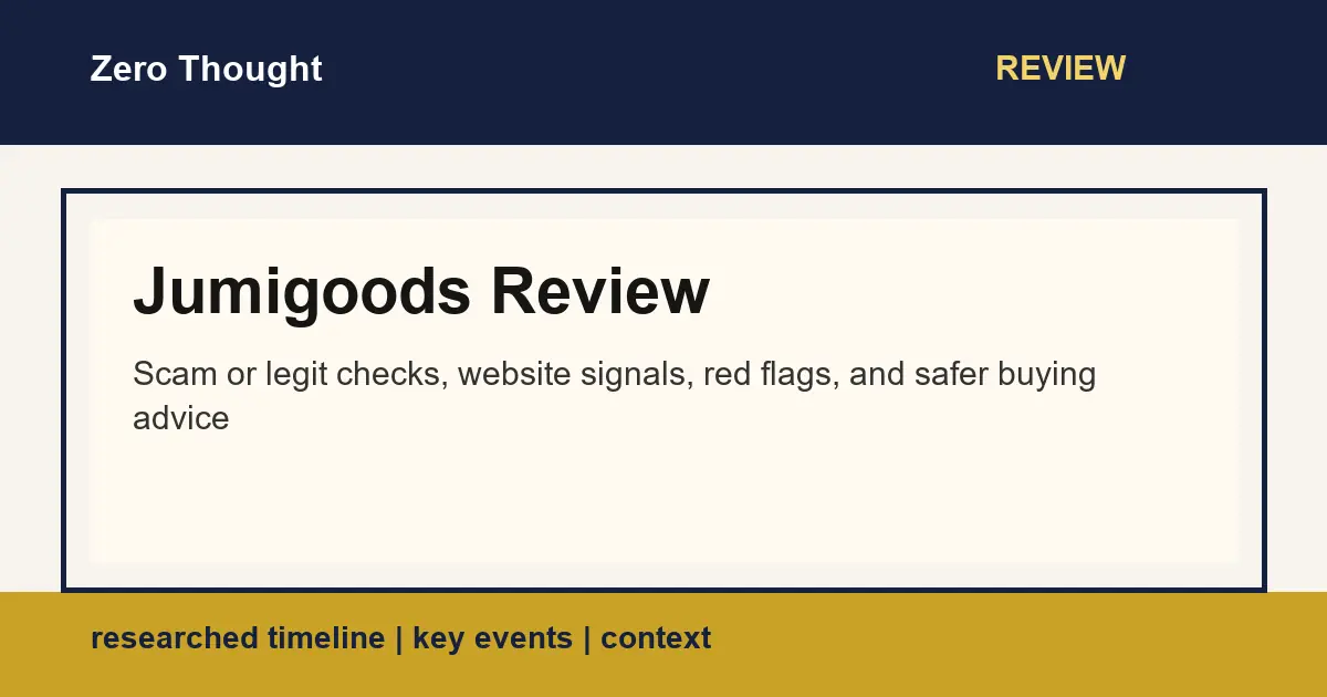 Featured image for Jumigoods Review with scam or legit review and buyer safety checks