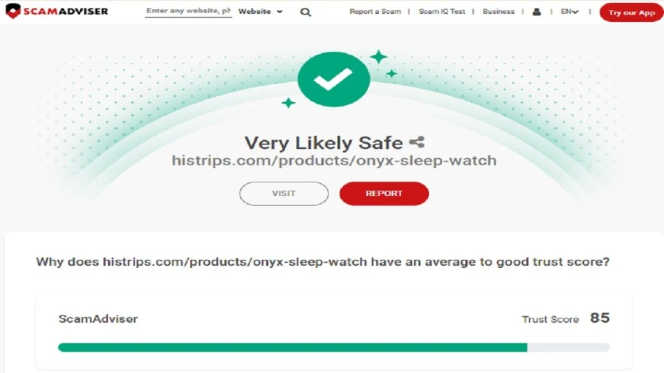 HiStrips Onyx Vibration Alarm featured in a 2026 scam or legit review