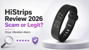 HiStrips Onyx Vibration Alarm featured in a 2026 scam or legit review
