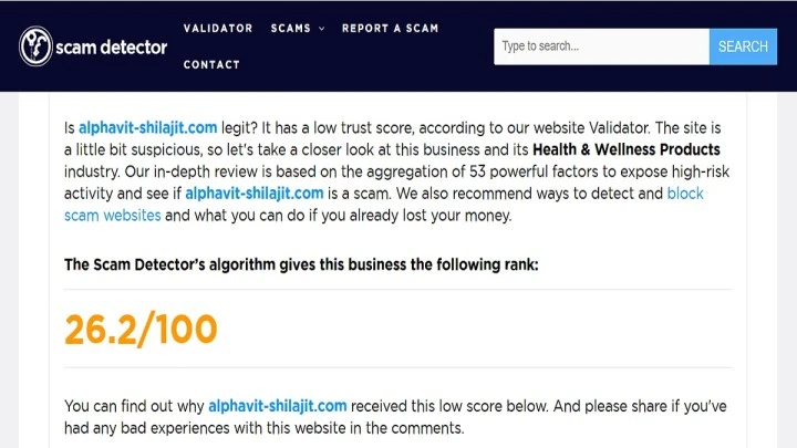 AlphaVit Shilajit Gummies review 2026 showing the supplement bottle and scam or legit investigation