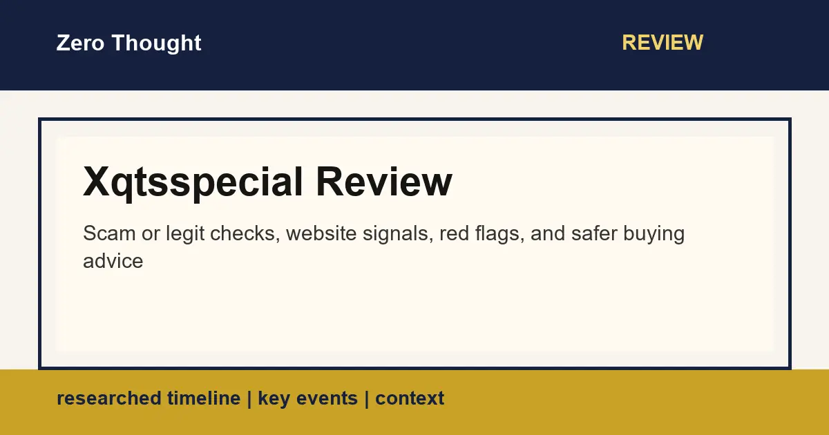 Featured image for Xqtsspecial Review with scam or legit review and buyer safety checks