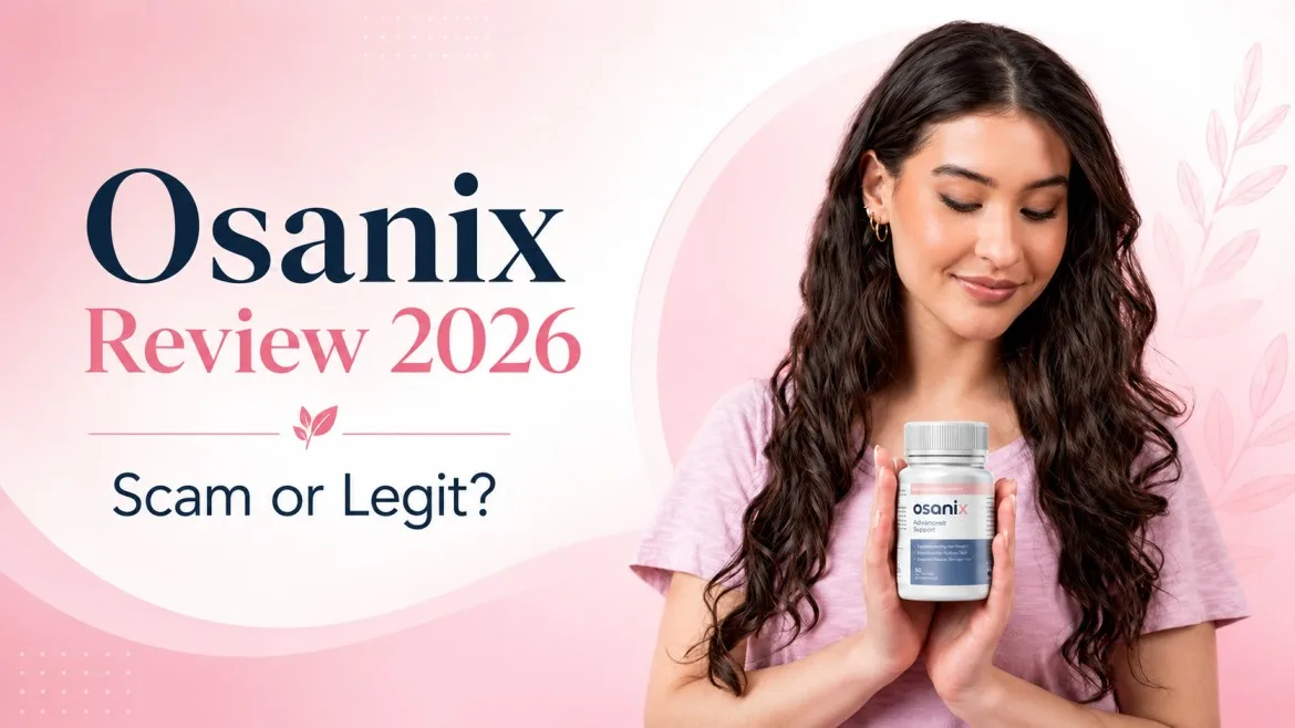 Osanix Review 2026 featured image showing a woman holding an Osanix supplement bottle