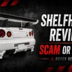 Shelfhorse Review showing the wall-mounted HorseShelf product with a Scam or Legit warning graphic.