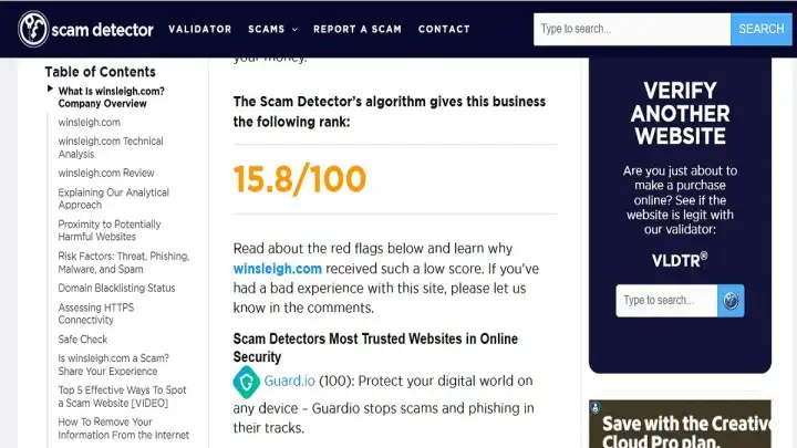 Winsleigh com Review 2026 feature image showing women’s fashion sale promotion with Scam or Legit website investigation text