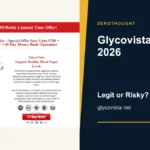 Glycovista website or product material beside a ZeroThought review title.