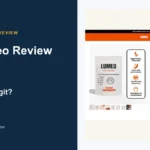 Trylumeo website or product material beside a ZeroThought review title.