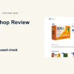 Nutrashop website or product material beside a ZeroThought review title.