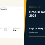 Brosisi website or product material beside a ZeroThought review title.