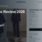 Hostkilo website or product material beside a ZeroThought review title.