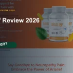 Arialief website or product material beside a ZeroThought review title.