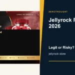 Jellyrock website or product material beside a ZeroThought review title.