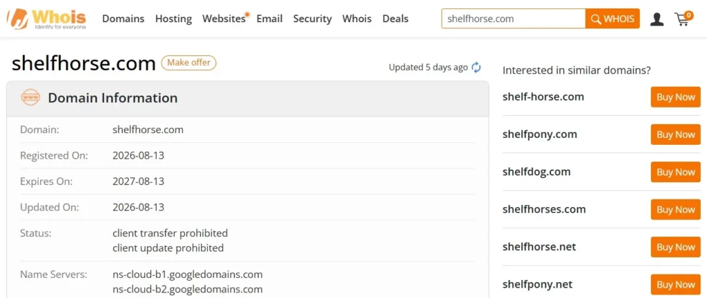 Shelfhorse Review showing the wall-mounted HorseShelf product with a Scam or Legit warning graphic.