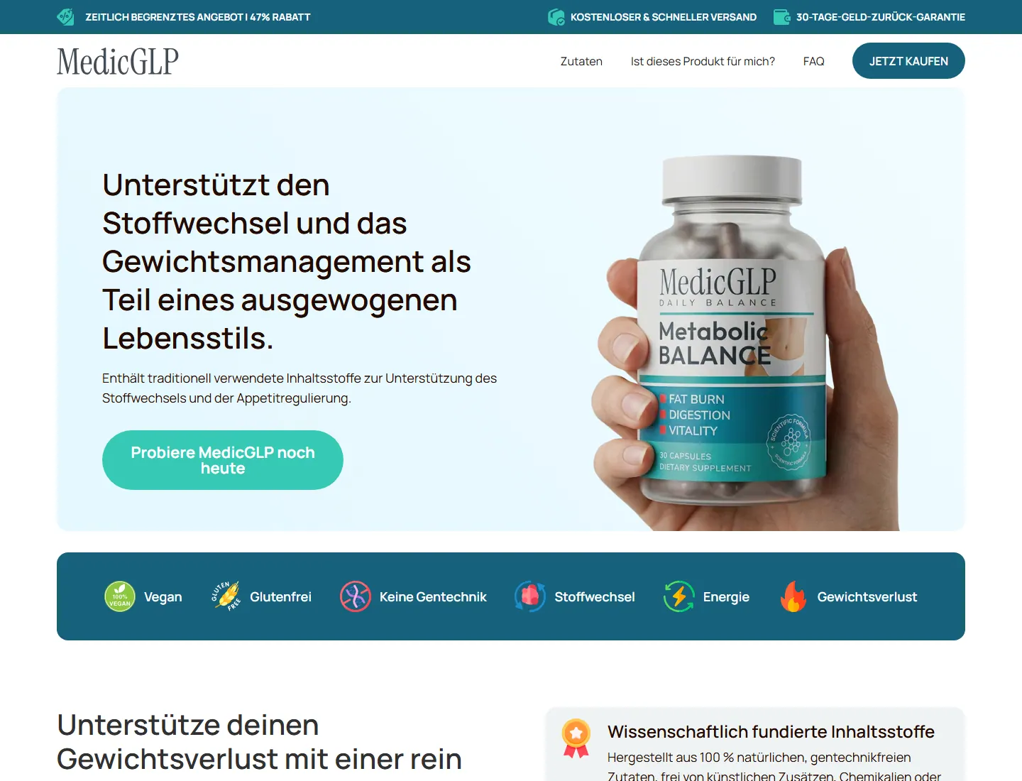 MedicGLP page captured during the ZeroThought investigation