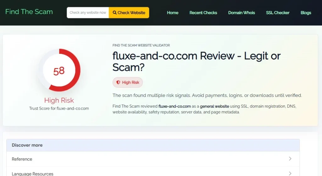 Fluxe & Co Review 2026 – Scam or Legit Website Investigation
