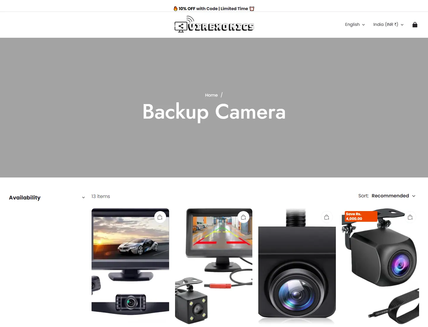 Backup Camera – TEAMJOY SLEEVE STATEMENT LLC page captured during the ZeroThought investigation